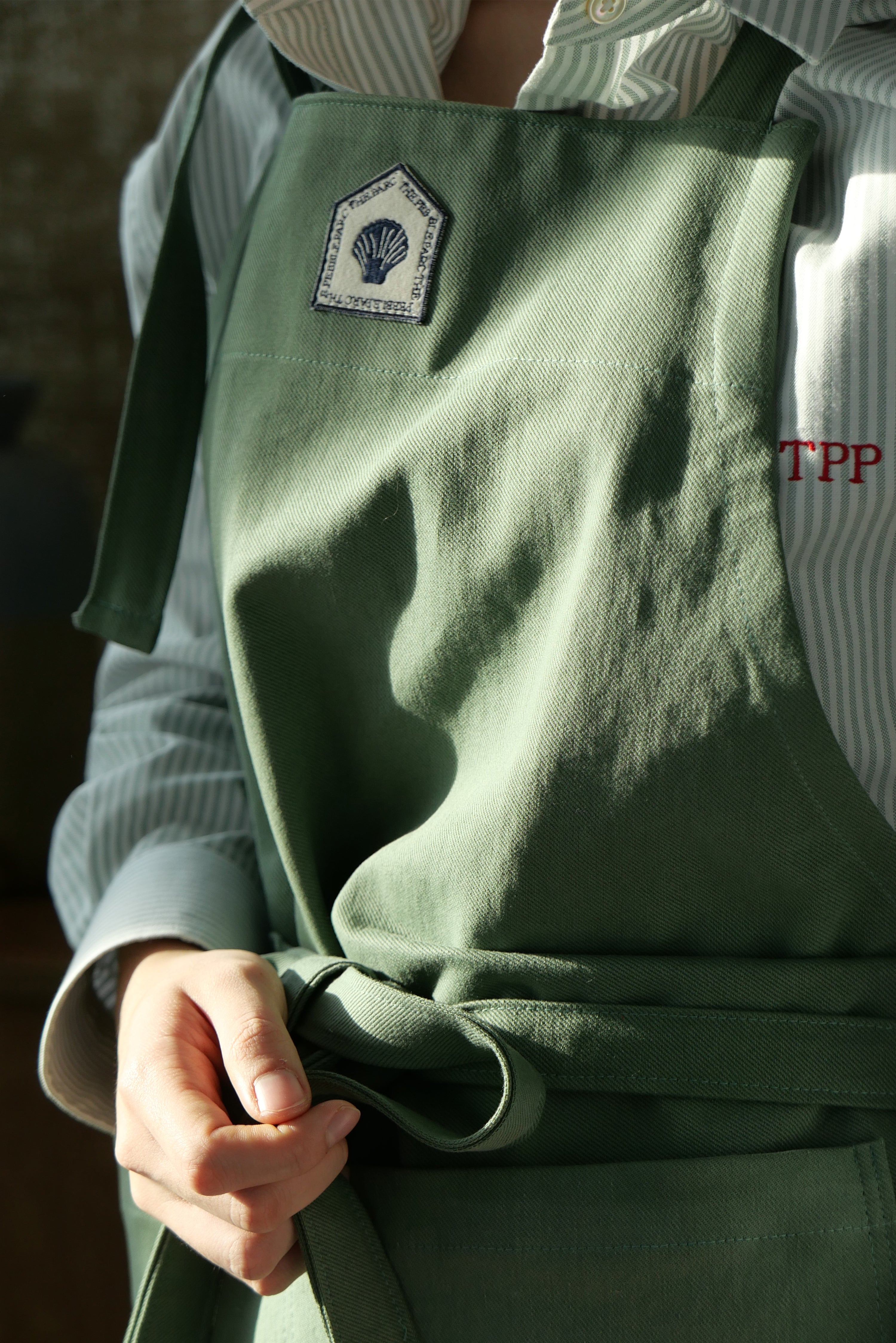 Shell We Cook Apron - Signature Green