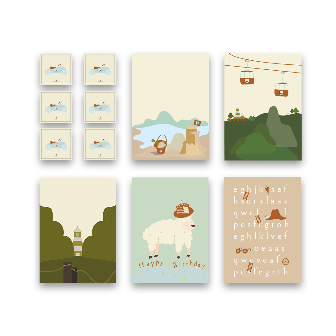 The Pebble Parc Tales - Post cards